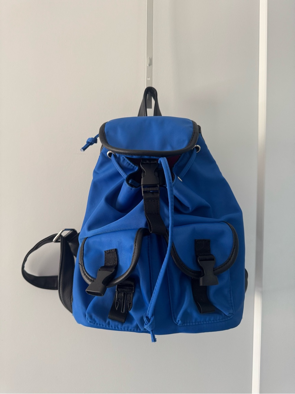 Bright Blue Mini Multi Pocket Backpack - Picture 3 of 7